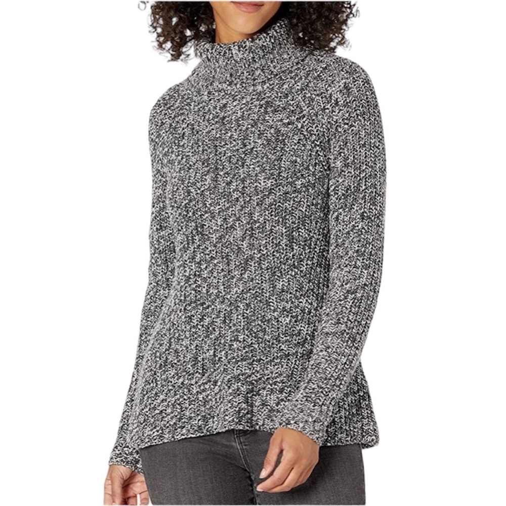 *NWT* Cotton Shaker Stitch Turtleneck Sweater, Relaxed-Fit ~ Goodthreads